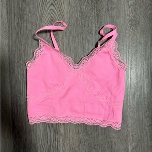 Pink crop top size S